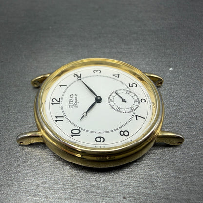 Citizen Elegance Watch Men 34mm White Dial Gold Tone Round 6045-G02565 PARTS4
