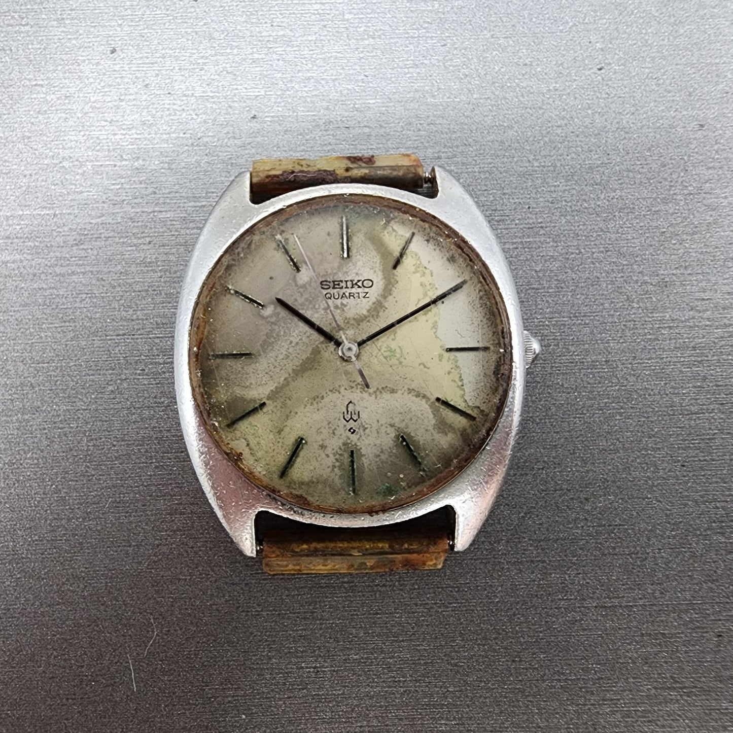 Seiko Watch Men 33mm Silver Dial Silver Tone Round 7b308000 PARTS0