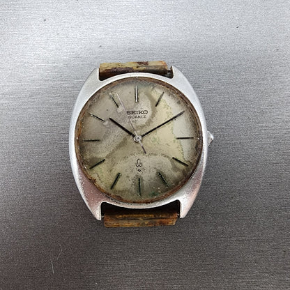 Seiko Watch Men 33mm Silver Dial Silver Tone Round 7b308000 PARTS0