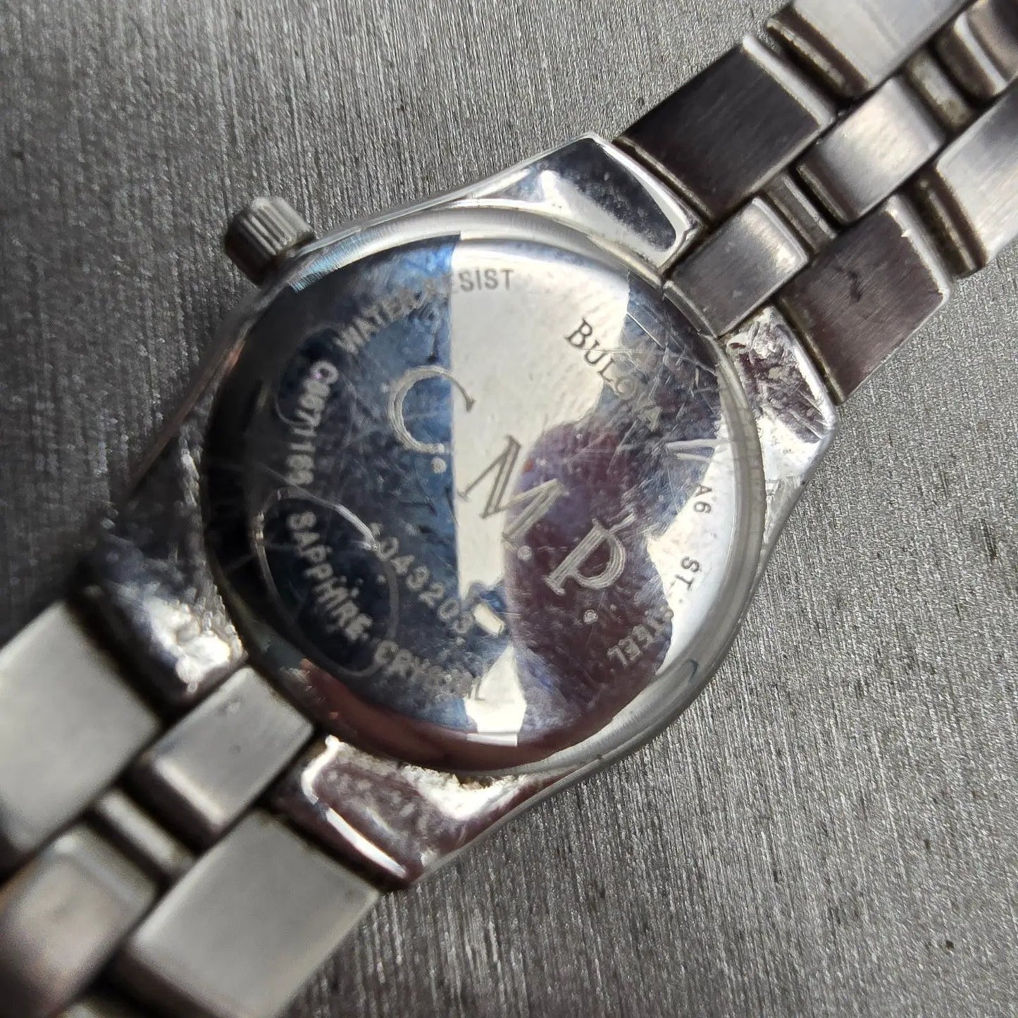 Bulova Accutron Watch Women 24mm Blue Dial Silver Tone Date 26M04 New Battery10