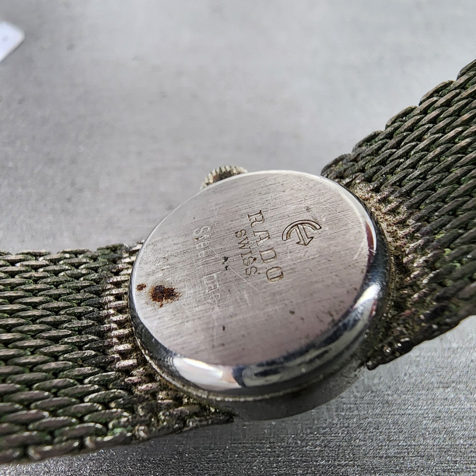 Rado Jade Watch Women 17mm Silver Dial Silver Tone Oval Manual Wind Runs9