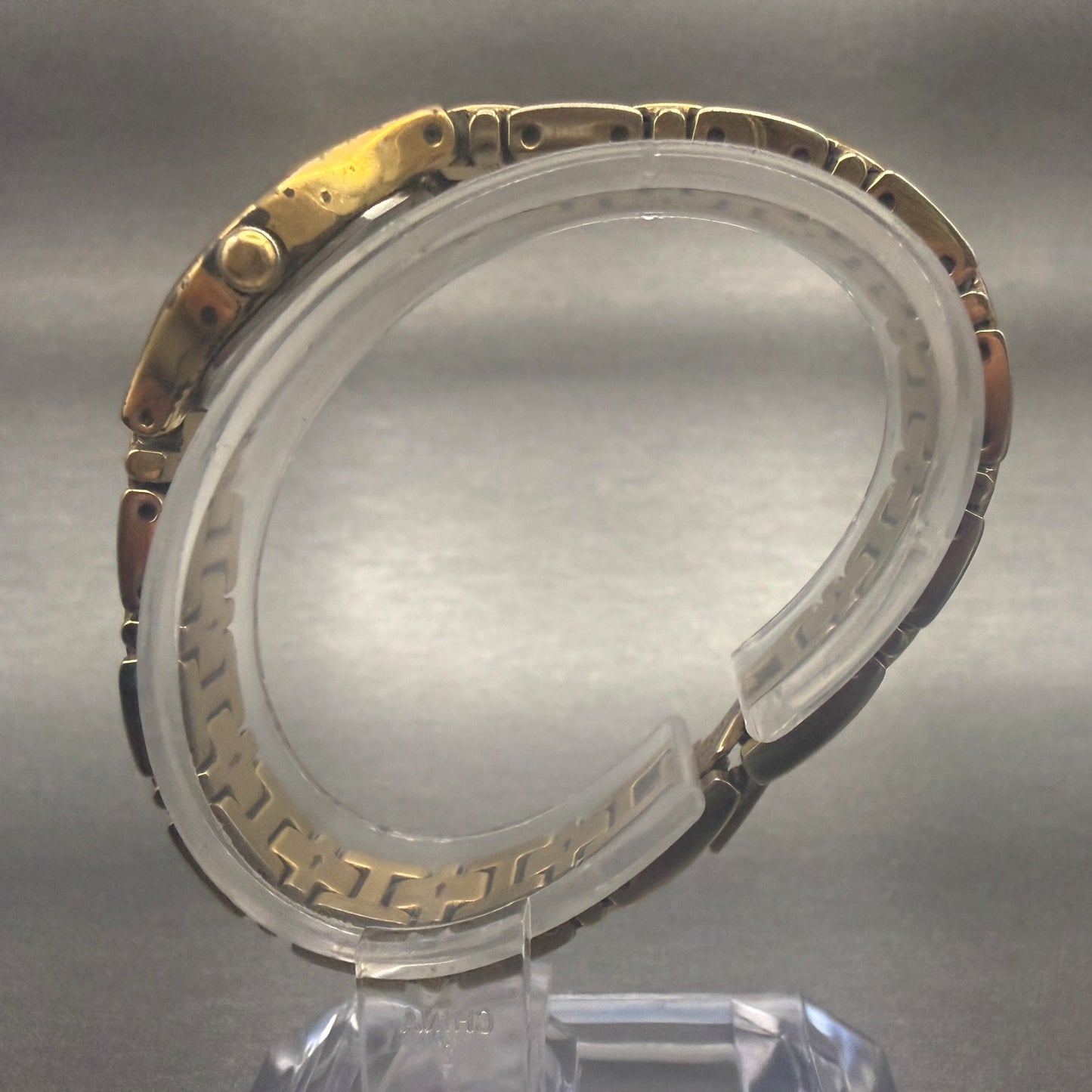 Seiko Watch Women 17mm Champagne Dial Gold Tone Oval 1N01-0CS0 New Battery6