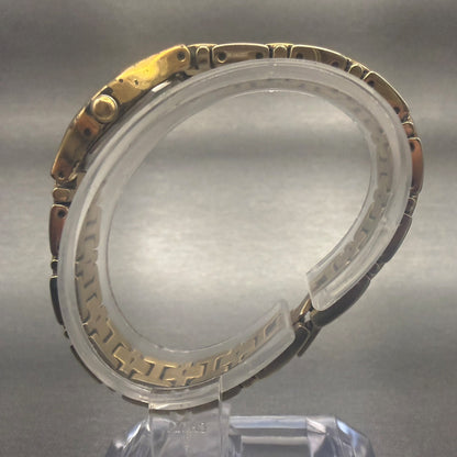 Seiko Watch Women 17mm Champagne Dial Gold Tone Oval 1N01-0CS0 New Battery6