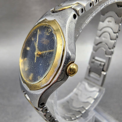 Citizen Watch Women 25mm Blue Dial Two Tone Date Round 1012S76183 New Battery2