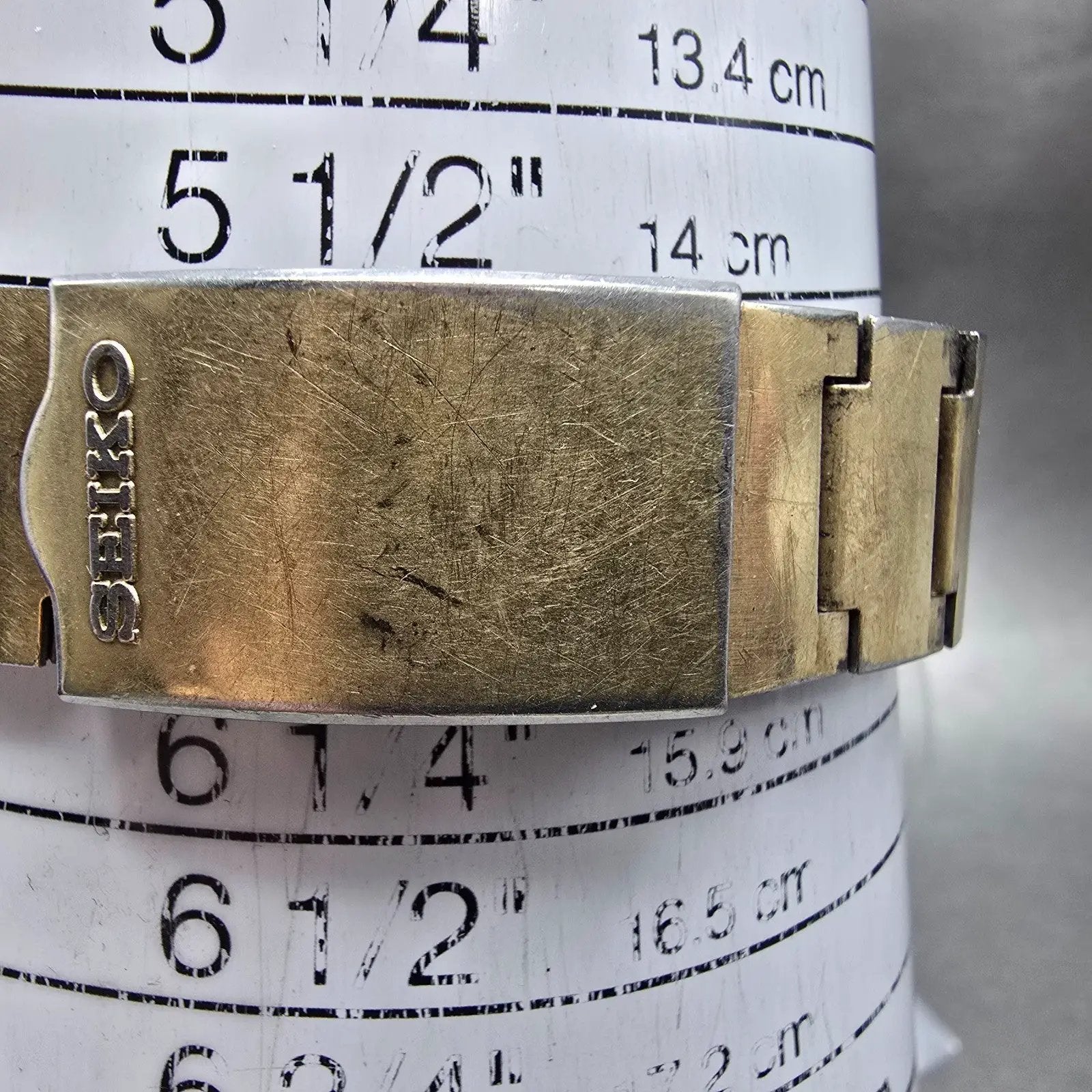 Seiko Bell-Matic Watch Men 39mm Gold Dial Gold Tone Daydate 4006-6049 Runs11