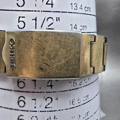 Seiko Bell-Matic Watch Men 39mm Gold Dial Gold Tone Daydate 4006-6049 Runs11
