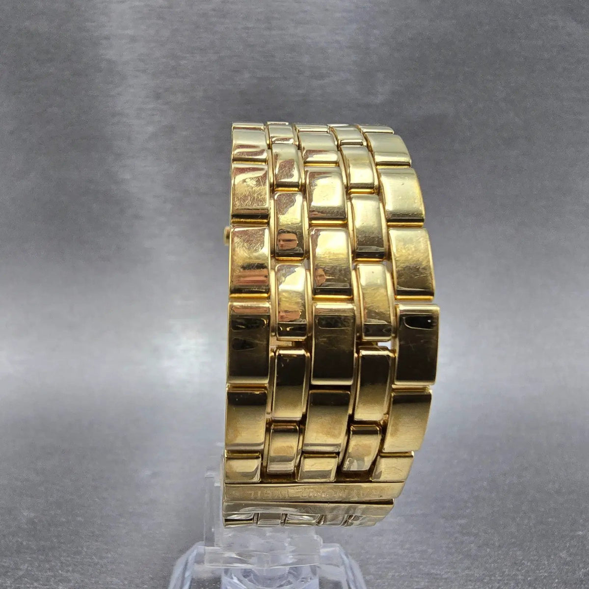 Raymond Weil Tema Watch Men 20mm Gold Dial Gold Plated Rectangle 5887 PARTS8
