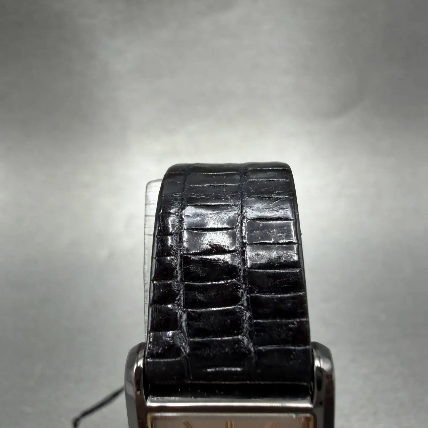 Seiko Tank Watch Women NOS 18mm MOP Dial Black Tone Rectangle 1N00-5C89 New Batt4