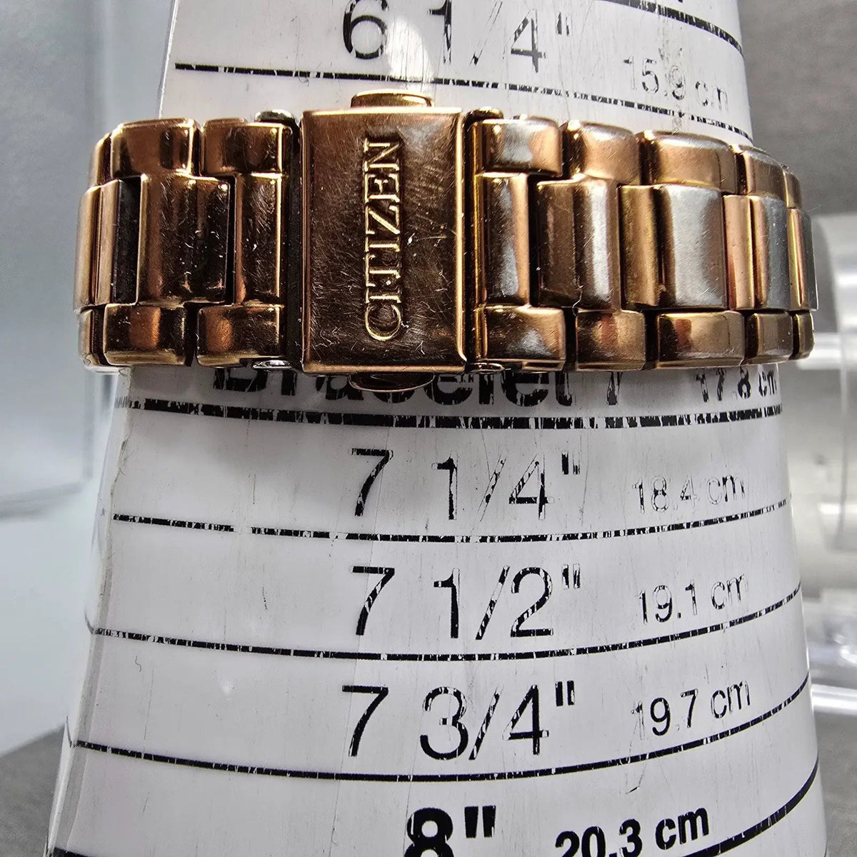 Citizen Eco-Drive Silhouette Crystal Watch Women 37mm White Dial Rose Gold Runs10