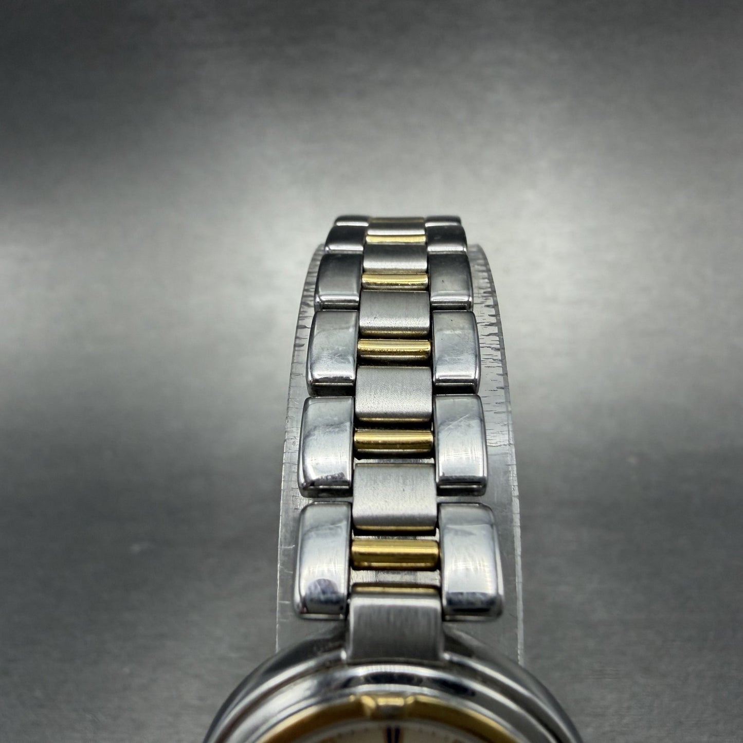 Seiko Lucent Watch Women 23mm Cream Dial Two Tone Round 4N21-0760 New Battery4