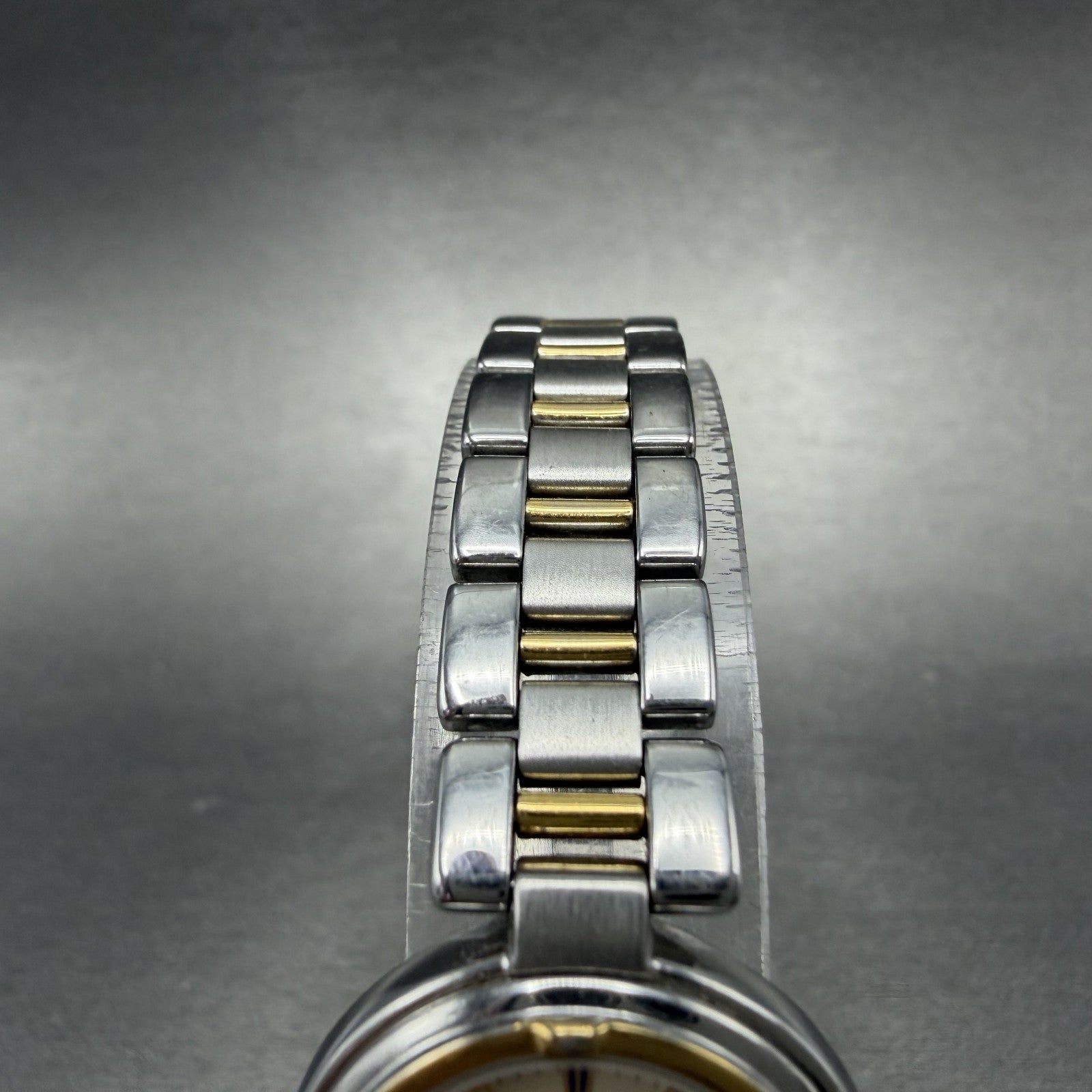 Seiko Lucent Watch Women 23mm Cream Dial Two Tone Round 4N21-0760 New Battery4