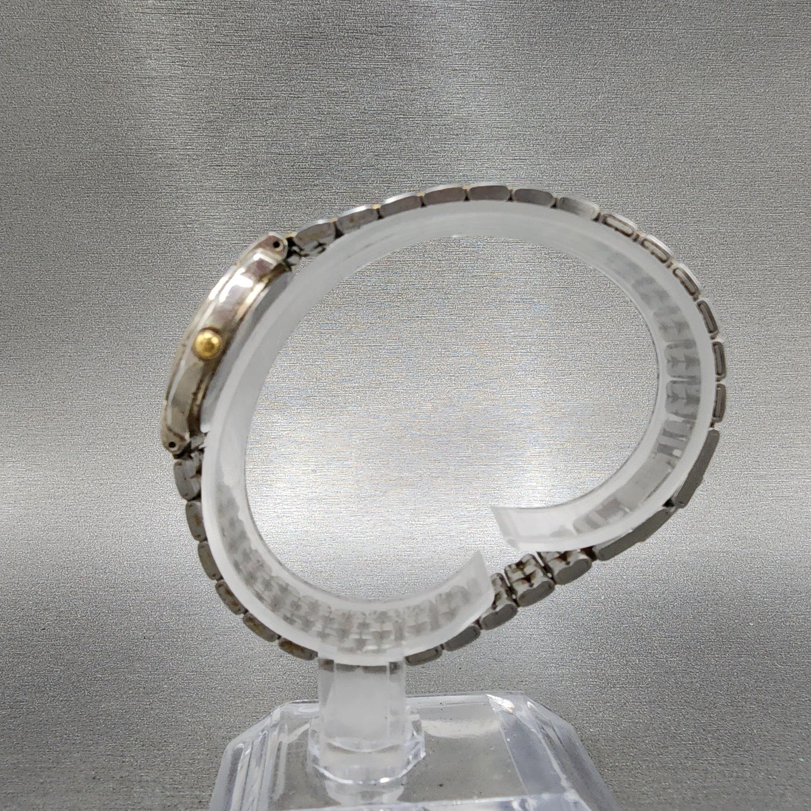 Seiko Watch Women 24mm Chamapge Dial Two Tone Round V7012b90 New Battery6