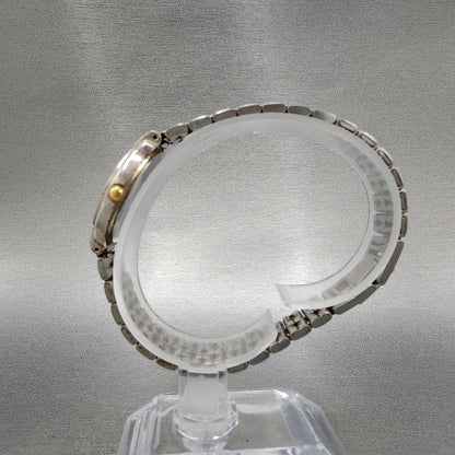 Seiko Watch Women 24mm Chamapge Dial Two Tone Round V7012b90 New Battery6
