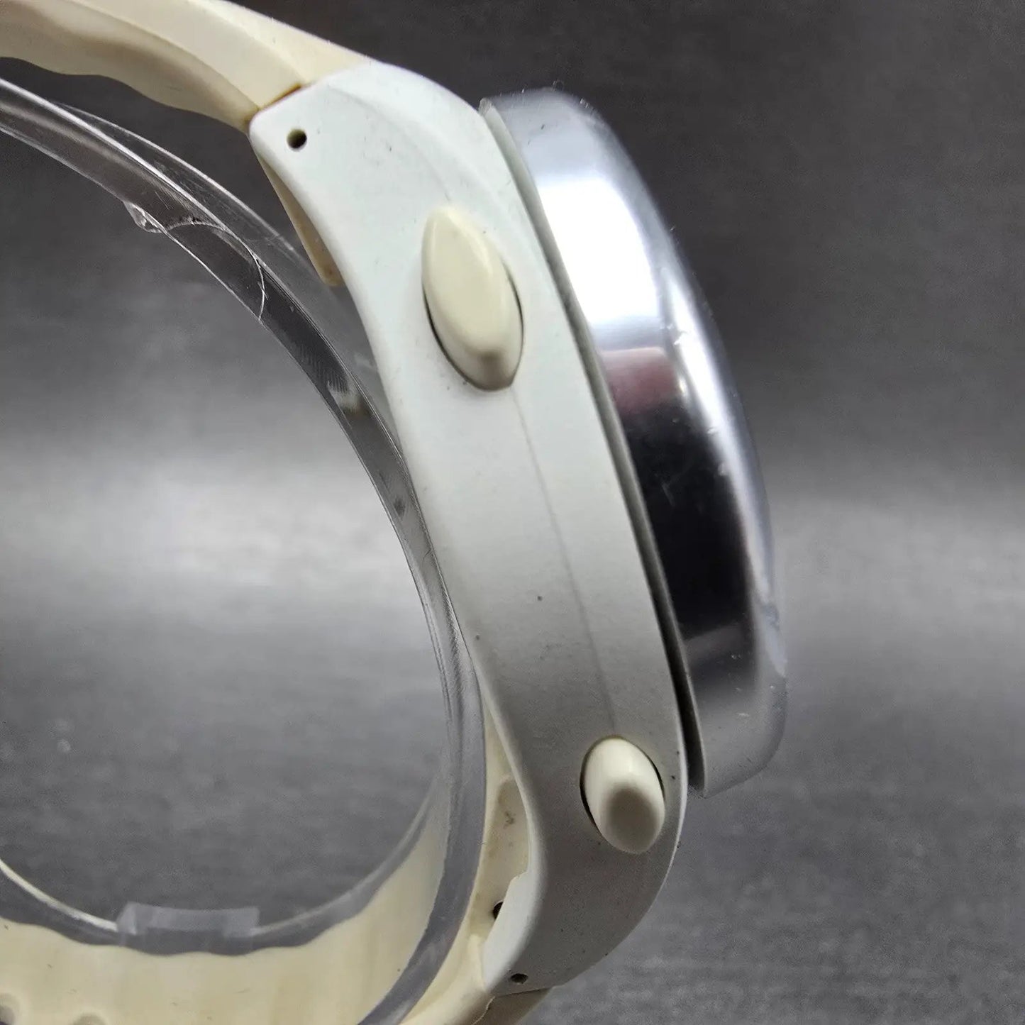 Seiko Wired Spoon Watch Men 38mm Silver Digital Alarm Chronograph New Battery3