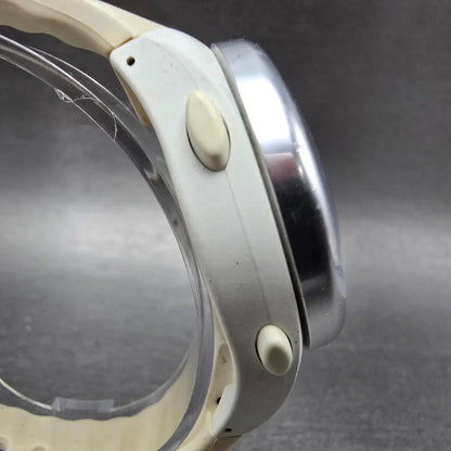 Seiko Wired Spoon Watch Men 38mm Silver Digital Alarm Chronograph New Battery3