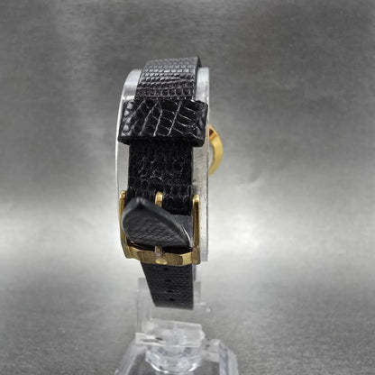 Movado Muesem Watch Women 25mm Black Dial Gold Tone Round 87 25 832 PARTS CH8