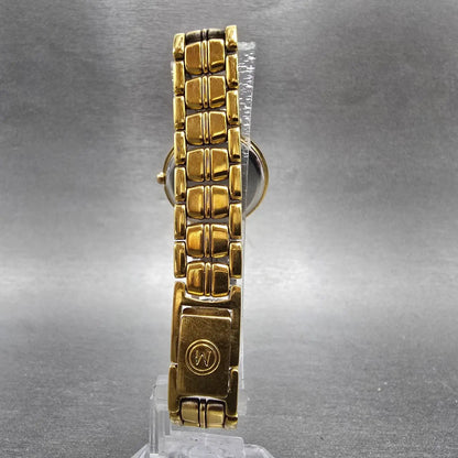 Movado Palio Watch Women 24mm White Dial Gold Tone Date 81.94.821H New Battery9