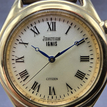 Citizen Junction Watch Men 35mm Champagne Dial Gold Tone READ!!!!!!! New Battery1