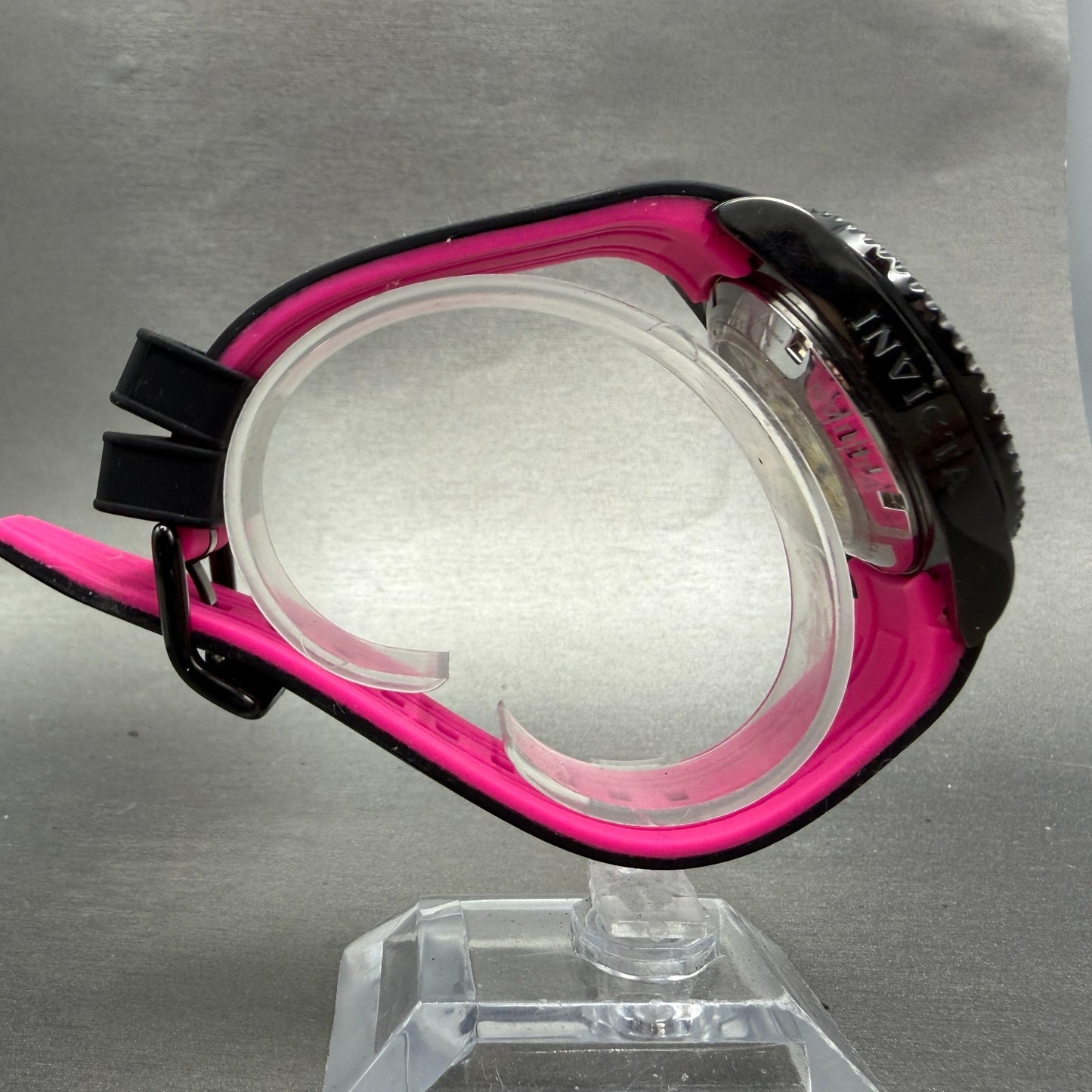 Invicta Midnight Angel Dive Watch Women 40mm MOP Dial Black Tone Date 23684 Runs8