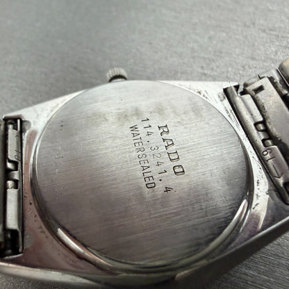 Rado Watch Men 33mm Champagne Dial Two Tone Daydate Round 114.3241.2 New Battery9