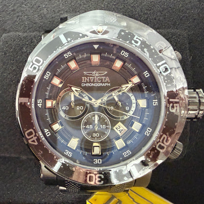 Invicta Coalition Force Chrono Watch Men 52mm Black Dial Black Tone Date 327271