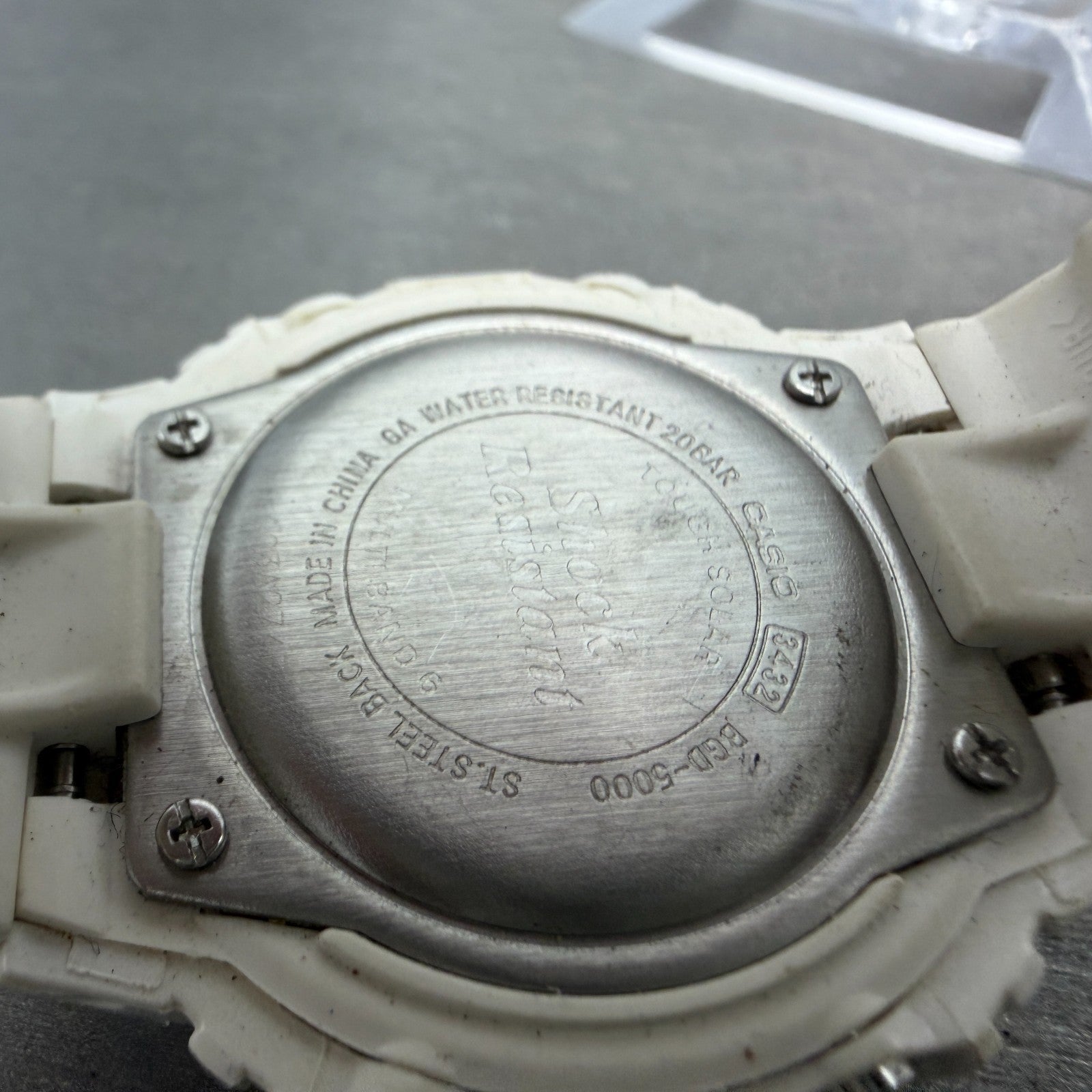 Casio baby-G BGD-5000 Watch Women 40mm Digital White Alarm Chrono Solar Works9