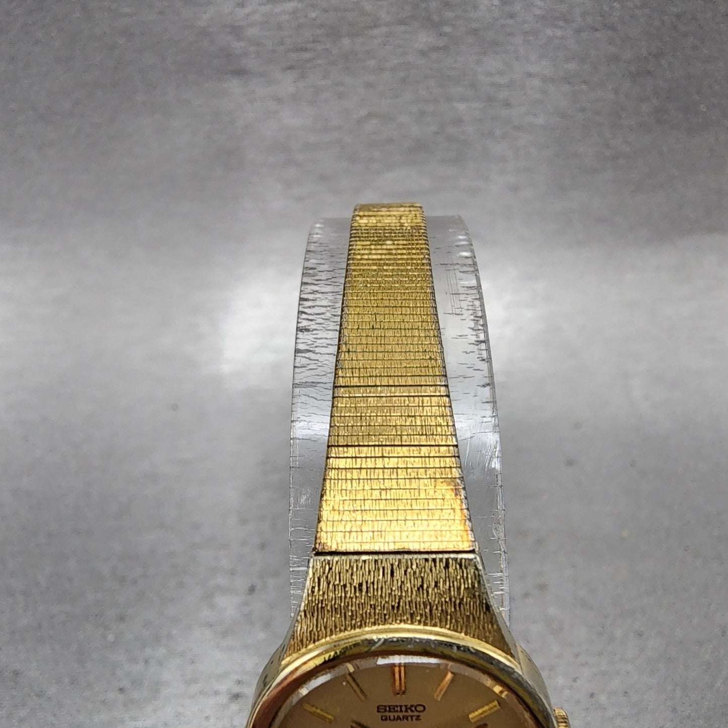 Seiko Watch Women 20mm Cream Dial Gold Tone Oval 23205439 New Battery4