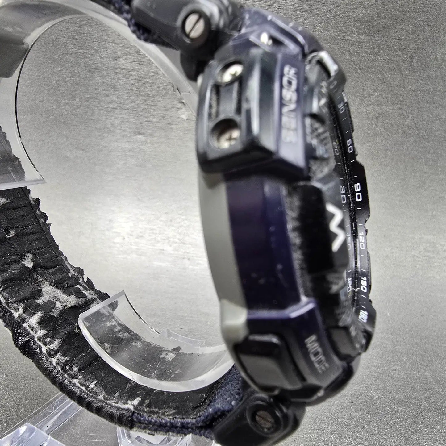 Casio Protek PAG-240 Watch Men 51mm Blue Black triple Senor Alarm Solar Works3