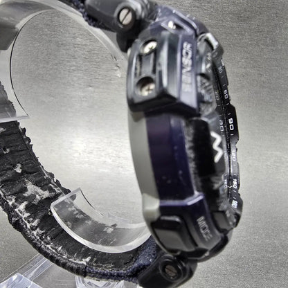 Casio Protek PAG-240 Watch Men 51mm Blue Black triple Senor Alarm Solar Works3