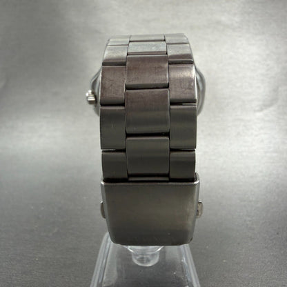 Casio Watch Men 44mm Silver Dial Silver Tone Daydate MTD-100 New Batt Blue Bezel7