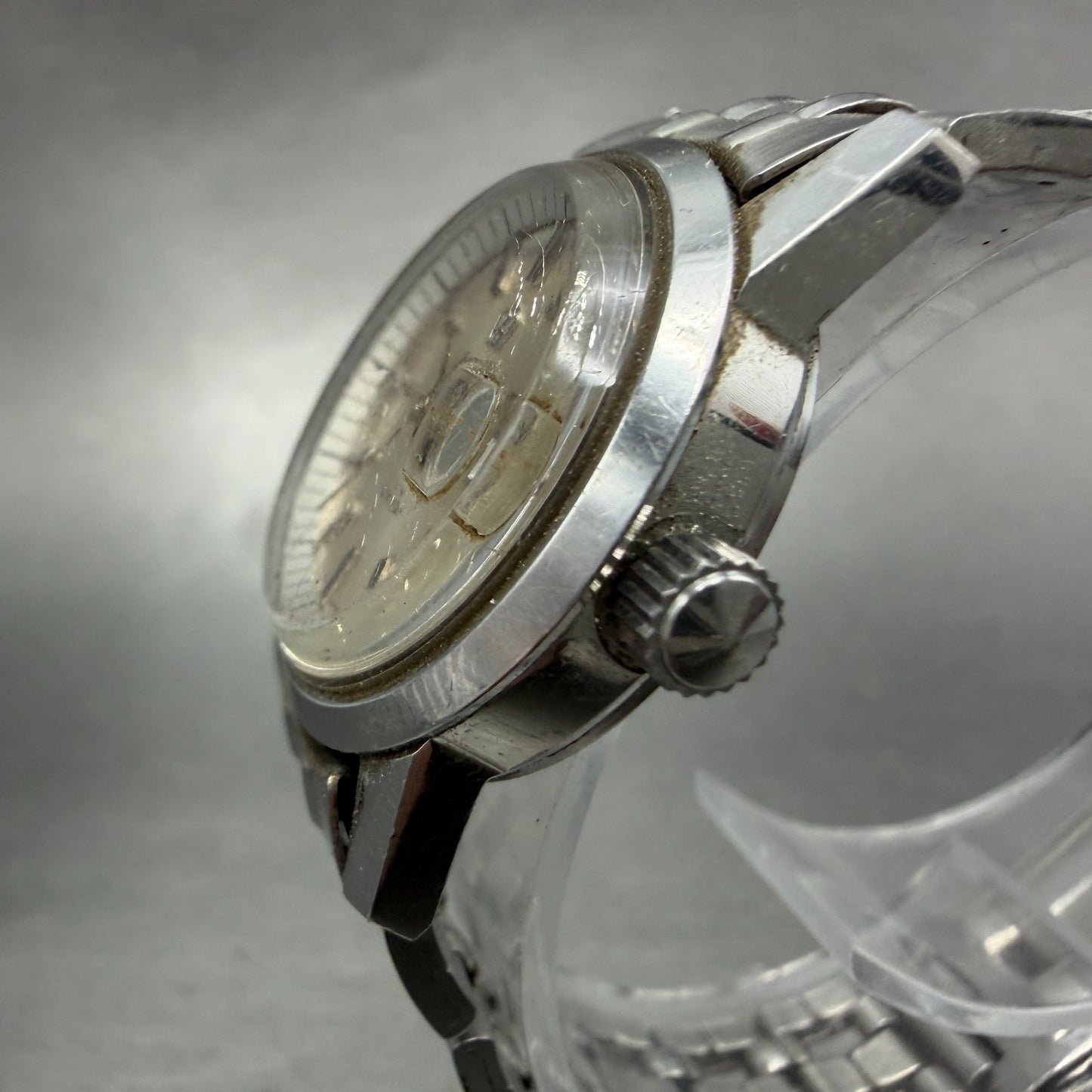 Citizen Date Star Watch Women 26mm Silver Dial Silver Tone Manual 4-530217K Runs2