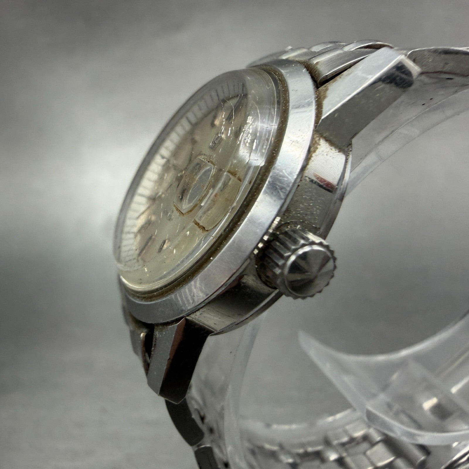 Citizen Date Star Watch Women 26mm Silver Dial Silver Tone Manual 4-530217K Runs2