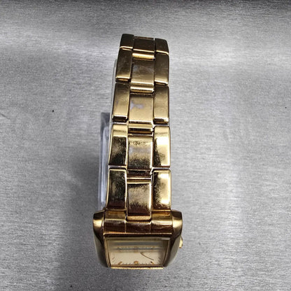 Citizen Tank Watch Men 22mm Cream Dial Gold Tone Rectangle 5930-S99132 New Batt4