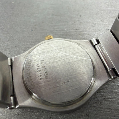 Movado Museum Watch Women 23mm Black Dial Two Tone Round 86-A1-836K New Battery9