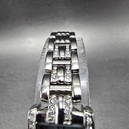 Citizen Eco-Drive Tank Watch Women 15mm MOP Dial Silver EG2680-61D Runs Crystals4