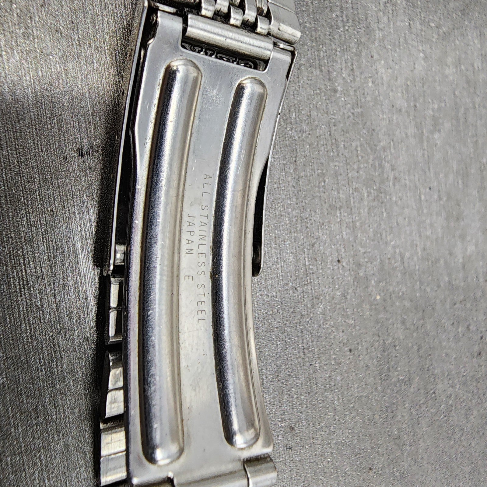 Seiko Bracelet 19mm Stainless Steel Tri Folding Clasp Vintage11