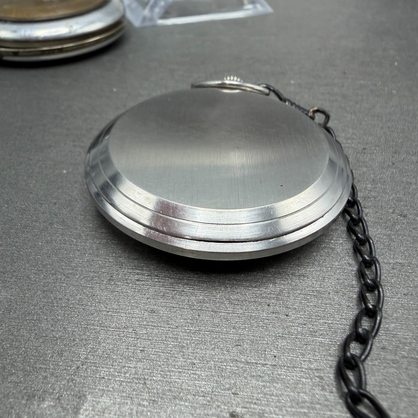 Waltham Pocket Watch 47mm White Dial Silver Tone Grade 220 Manual Wind PARTS!!!!8