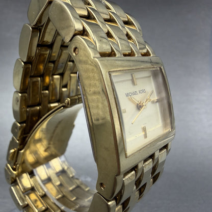 Michael Kors Watch Women 25mm Champagne Dial Gold Tone MK-3102 New Batt3