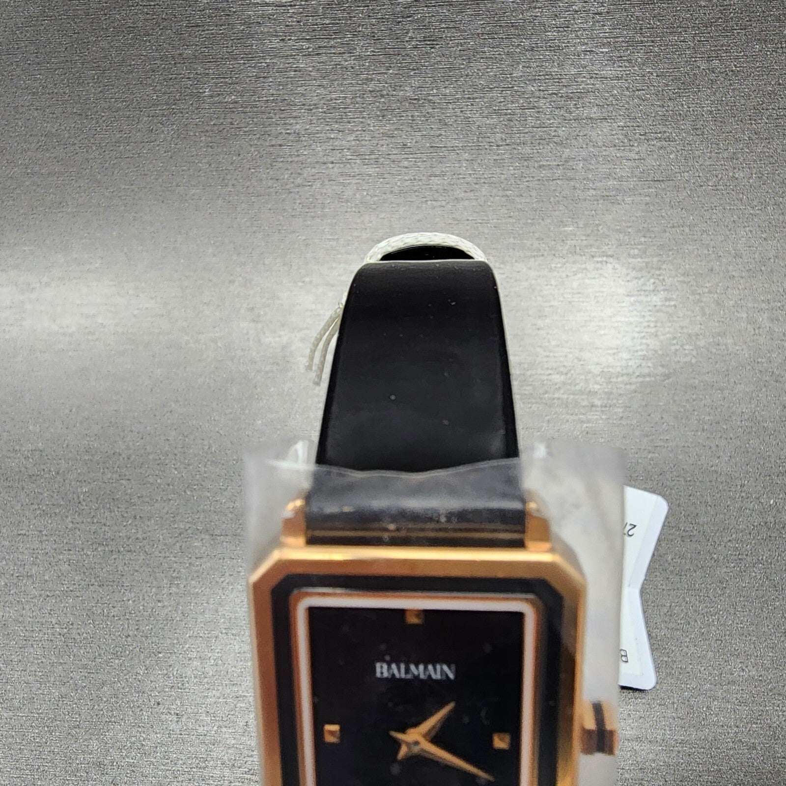 Balmain Eirini Tank Watch Women 25mm Black Dial Rose Gold Tone Octagon4
