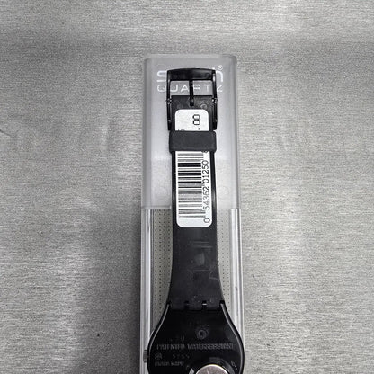 Swatch Gessetto Watch Men 34mm Black Dial Black Case GB155 New Battery NOS10