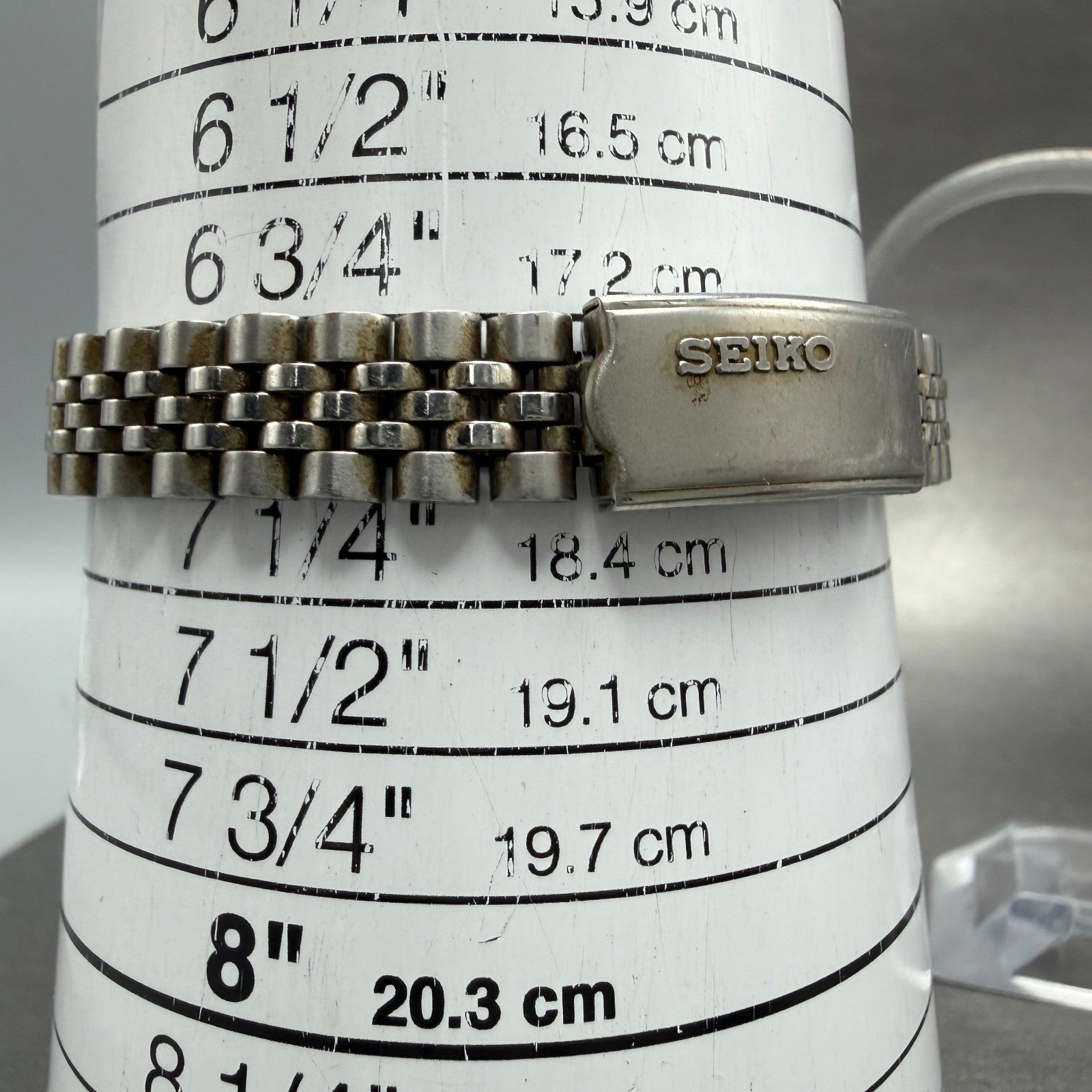 Seiko Watch Women 24mm Black Tone Silver Tone Daydate Round 7N83-0041 New Batter10