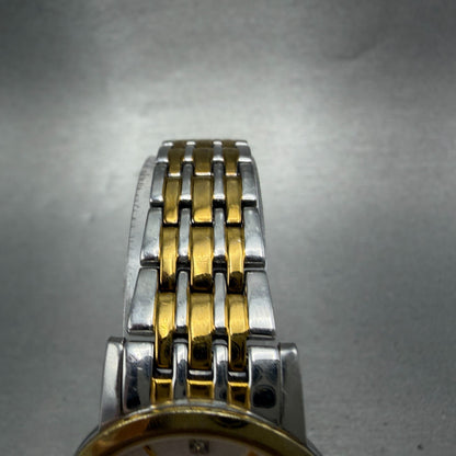 Bulova Watch Women 27mm Silver Dial Two Tone Round 98P115 New Battery Diamond4