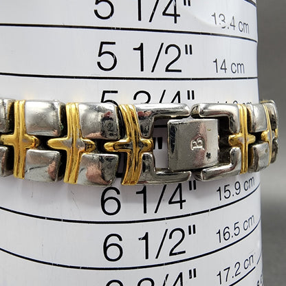 Bulova Watch Women 24mm MOP Dial Two Tone Round Bracelet 98L56 New Battery10