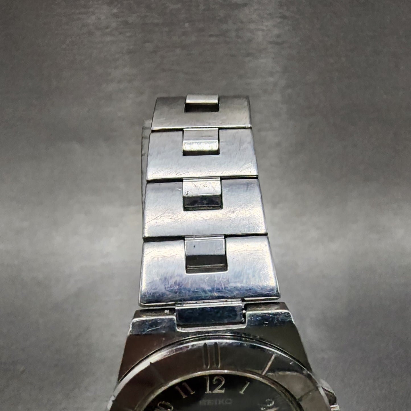 Seiko Watch Women 28mm Black Dial Silver Tone Date 7N820620  Lukia  New Battery3