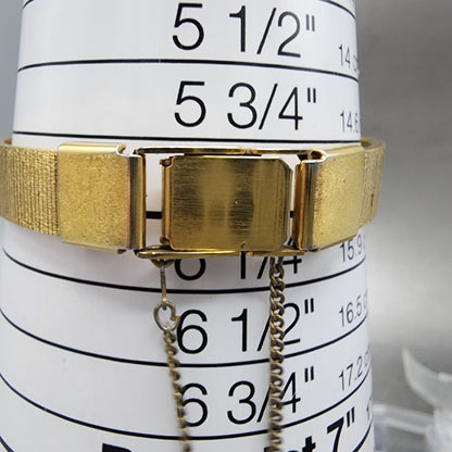 Seiko Watch Women 20mm White Dial Gold Tone Rectangle 2621-5120 New Battery