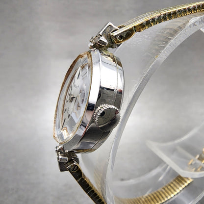 Citizen Rhone Watch Women 15mm Silver Dial Silver Tone Oval Manual Runs2