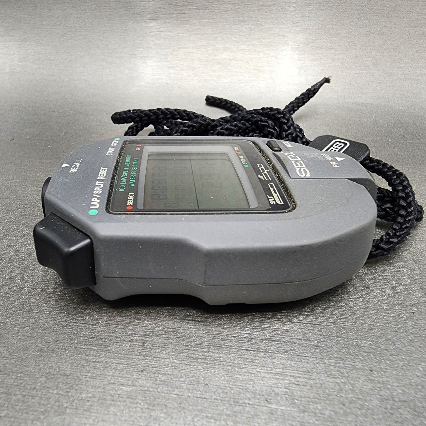 Seiko SVAY006 Stopwatch Digital Gray Tone S1234000 New Battery W/Case5