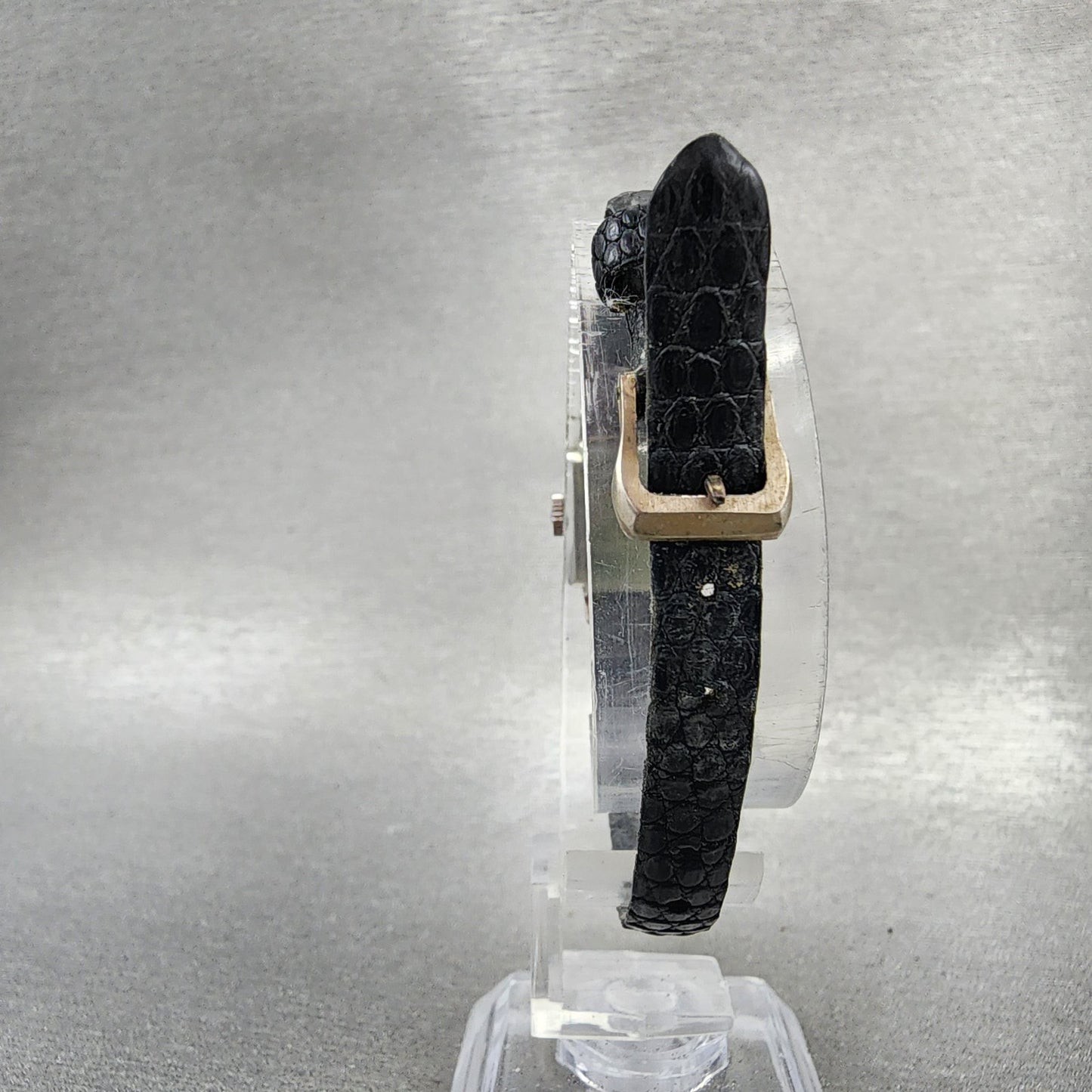 Seiko Solar Special Tank Watch Women 15mm Silver Tone Stainless Steel Runs7