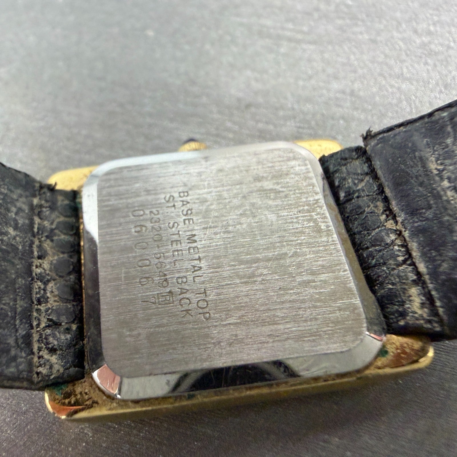 Seiko Tank Watch Women 22mm White Dial Gold Tone Rectangle 2320-5649 New Batt AB9