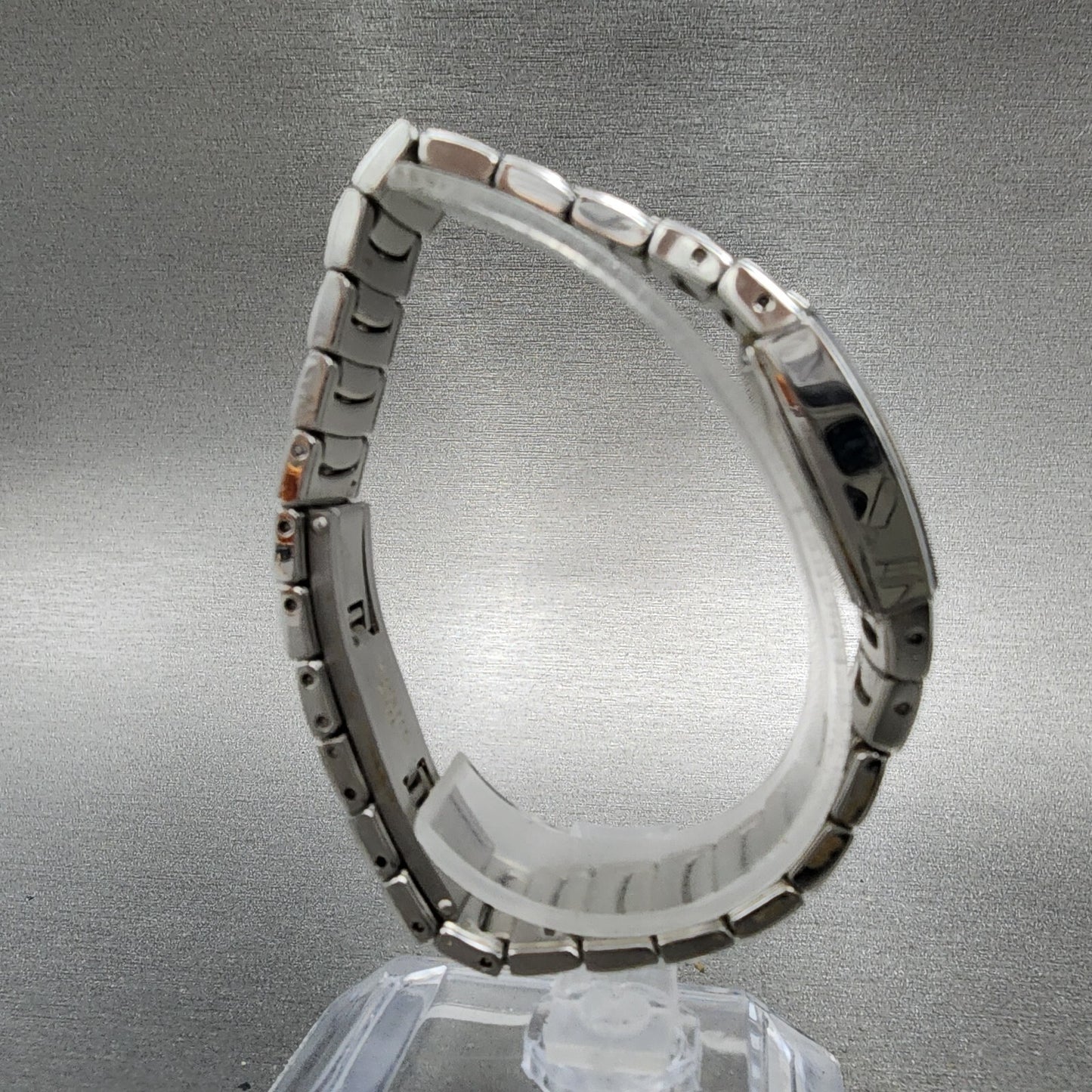 Bulova Tank Watch Women 22mm Black Dial Silver Tone Diamond 96P15 New Battery8